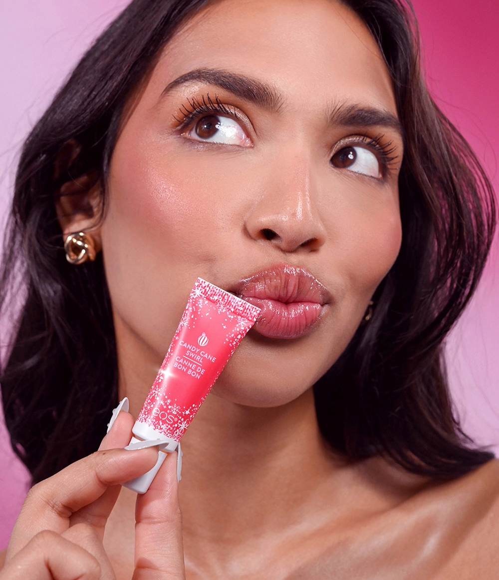 EVOLUTIONOFSMOOTH (eos) CANDY CANE SWIRL SUPER BALM