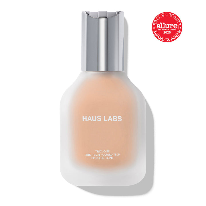 HAUS LABS BY LADY GAGA  TRICLONE SKIN TECH MEDIUM COVERAGE FOUNDATION WITH FERMENTED ARNICA (210 Light Medium Neutral)