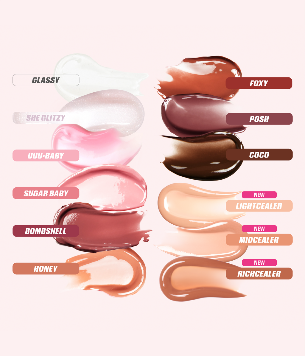 Huda Beauty Faux Filler Extra Shine Lip Gloss (lightclear)
