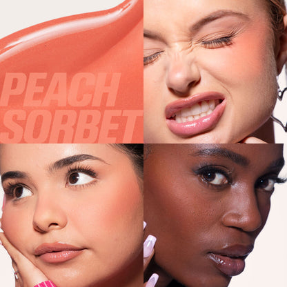 HUDA BEUTY MINI BABY BLUSH DUO SET (Cotton Candy and Peach Sorbet - baby pink / peachy tangerine)