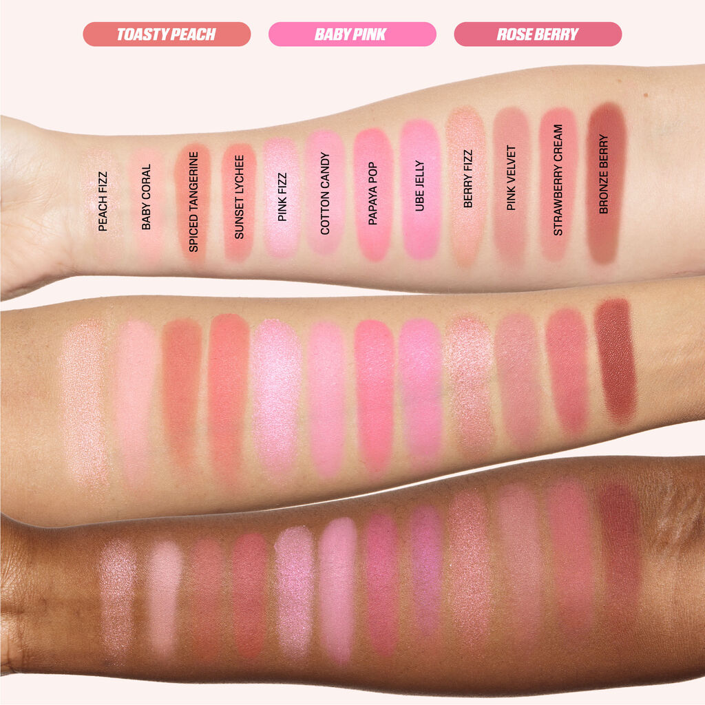 HUDA BEAUTY BLUSH FILTER BLURRING BLUSHIGHLTERS PALETTE (BABY PINK)