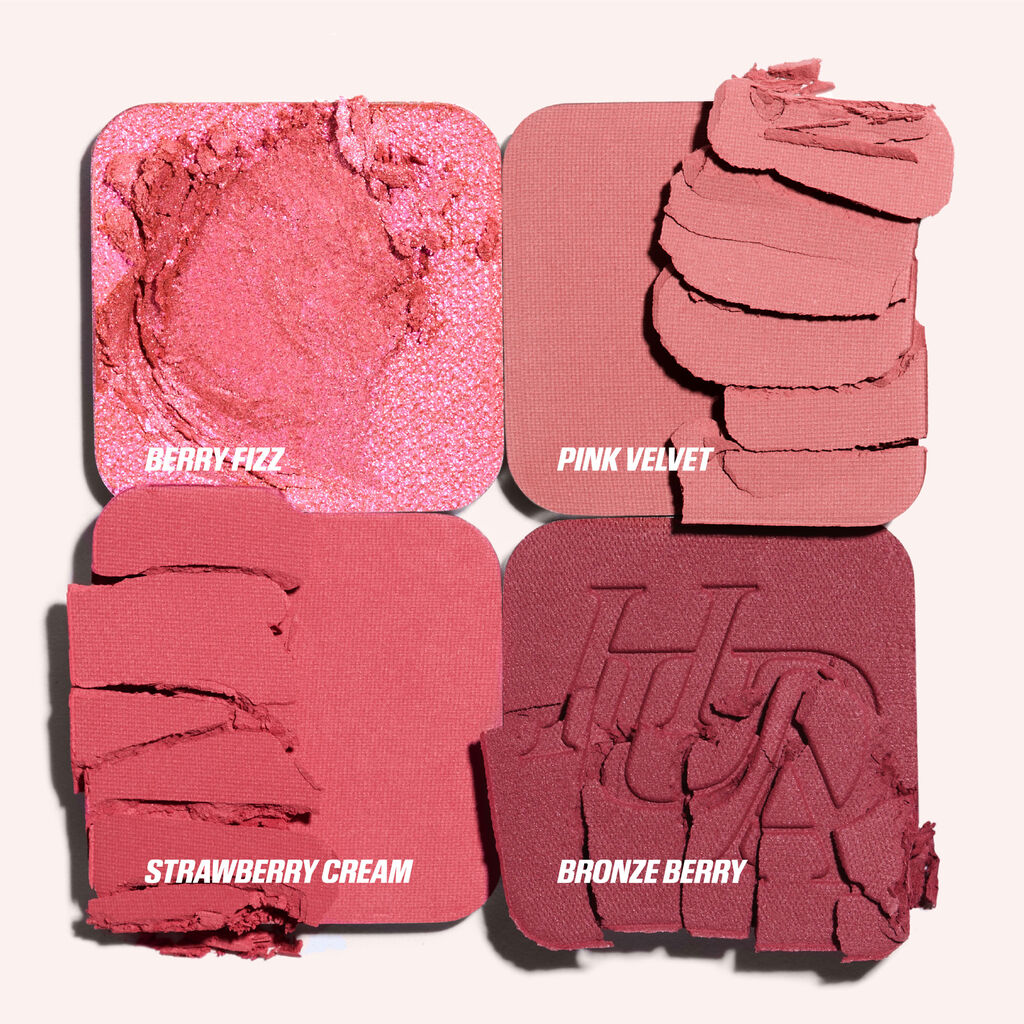 HUDA BEAUTY BLUSH FILTER BLURRING BLUSHIGHLTERS PALETTE (ROSE BERRY)