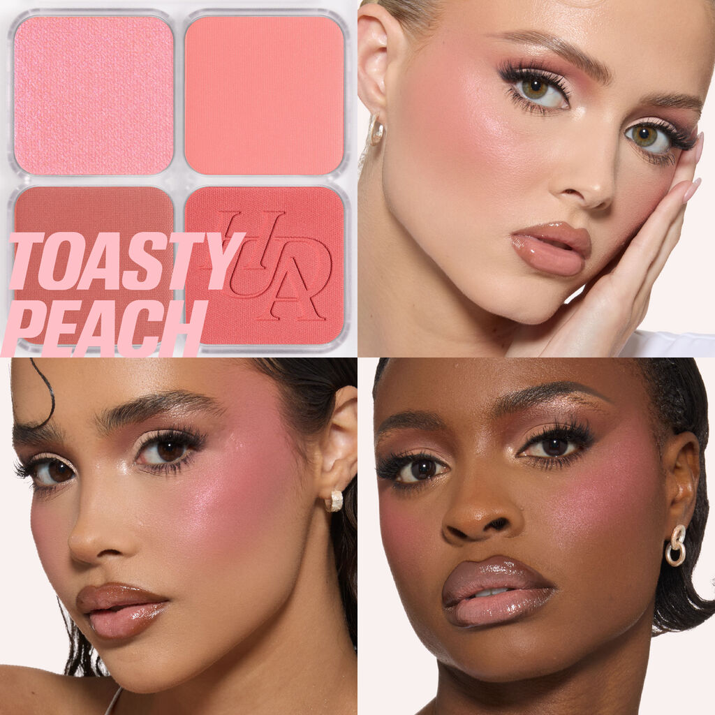 HUDA BEAUTY BLUSH FILTER BLURRING BLUSHIGHLTERS PALETTE (TOASTY PEACH)