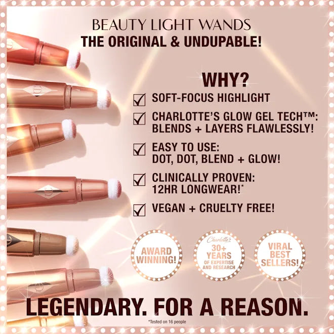 CHARLOTTE TILBURY BEAUTY LIGHT WAND  (Pillow Talk Original)