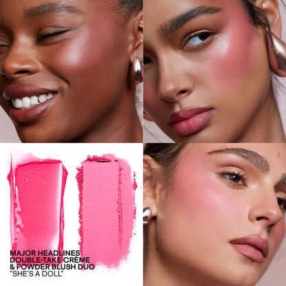 PATRICK TA MAJOR HEADLINES - DOUBLE-TAKE CREME & POWDER BLUSH DUO(shes A DOLL)