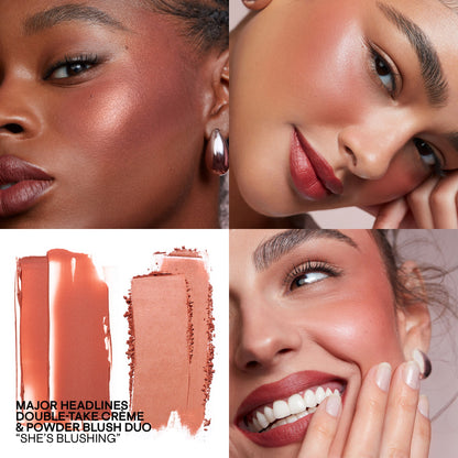 PATRICK TA MAJOR HEADLINES - DOUBLE-TAKE CREME & POWDER BLUSH DUO (SHE'S BLUSHING)