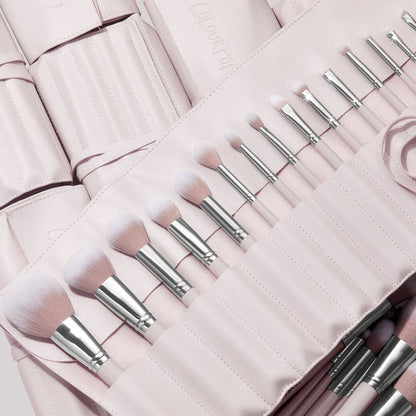 COLOURPOP MAKEUP BRUSH KIT ROLL MAKEUP TOOLS & ACCESSORIES (STONE COLD)