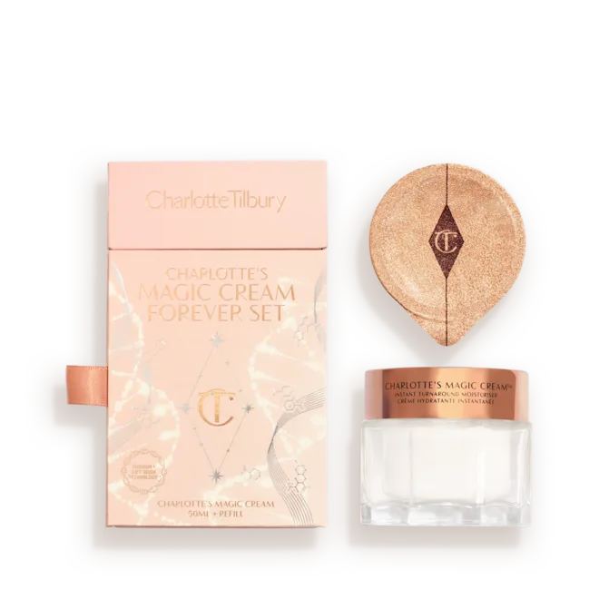 CHARLOTTE TILBURY CHARLOTTE'S MAGIC CREAM FOREVER SET SKINCARE KIT (50ML*2)