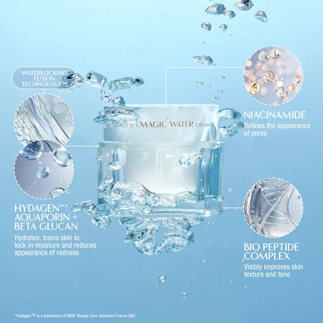 CHARLOTTE TILBURY MAGIC WATER CREAM NORMAL TO OILY COMBINATION SKIN TYPES