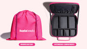 HUDA BEAUTY LARGE PINK VANITY BAG