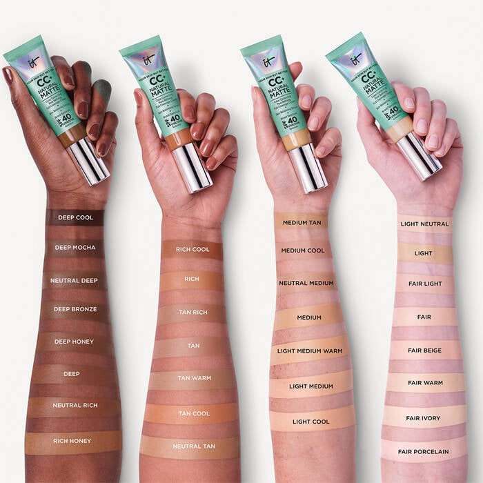 It Cosmetics Cc+ Cream Oil-Free Matte With Spf 40 (light medium)