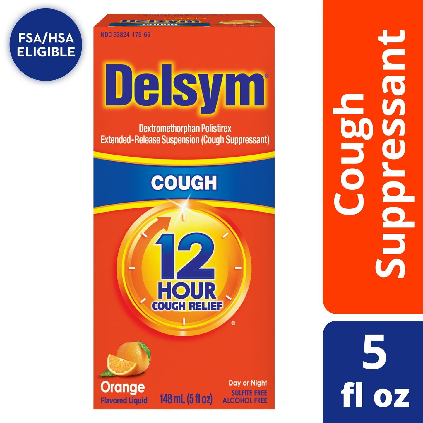 DELSYM ADULT 12 HOUR COUGH RELIEF (ORANGE)