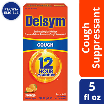 DELSYM ADULT 12 HOUR COUGH RELIEF (ORANGE)