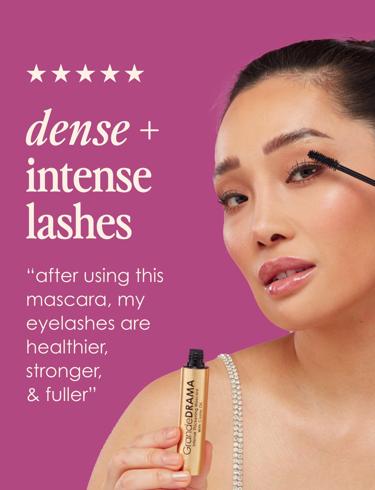GRANDE COSMETICS GRANDEDRAMA INTENSE THICKENING MASCARA WITH CASTOR OIL (WITHOUT BOX)