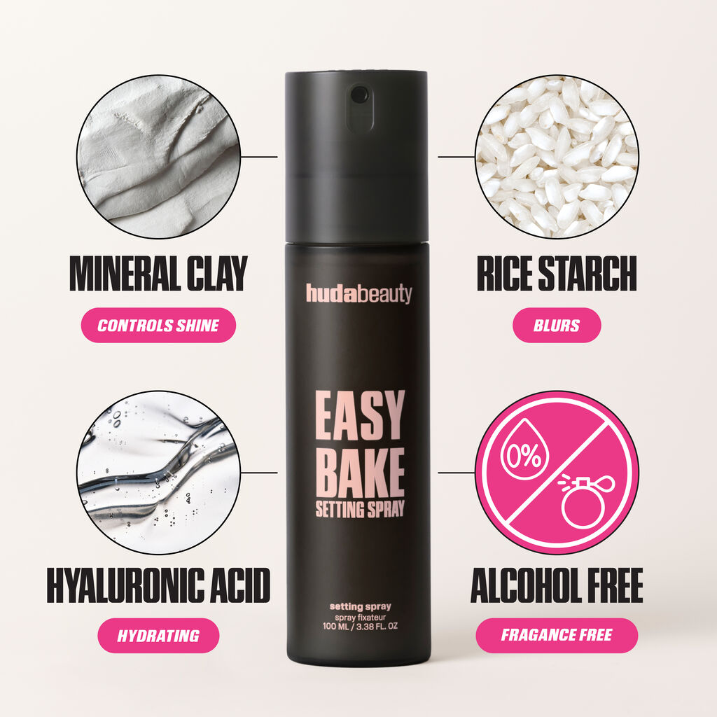 HUDA BEAUTYE EASY BAKE SETTING SPRAY WITH 16 HOURS WEAR