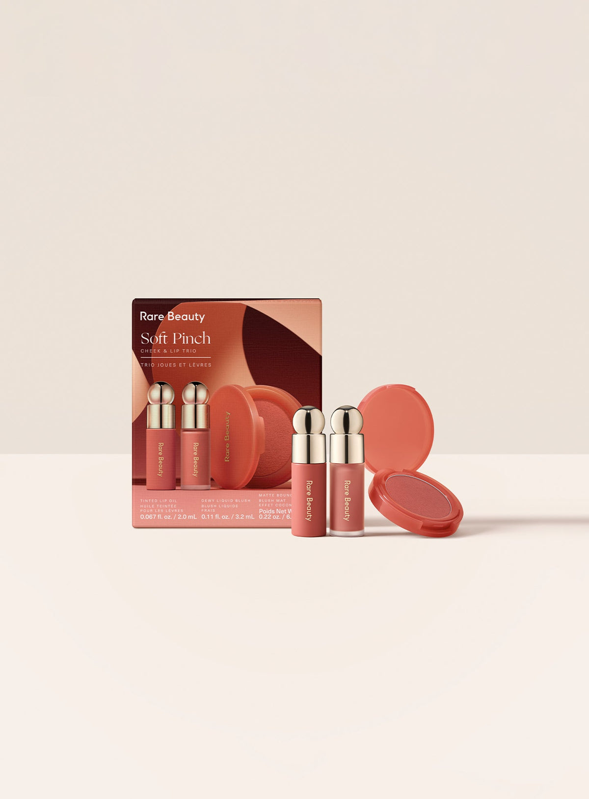 Rare Beauty by Selena Gomez  Soft Pinch Cheek & Lip Trio Makeup Gift Set