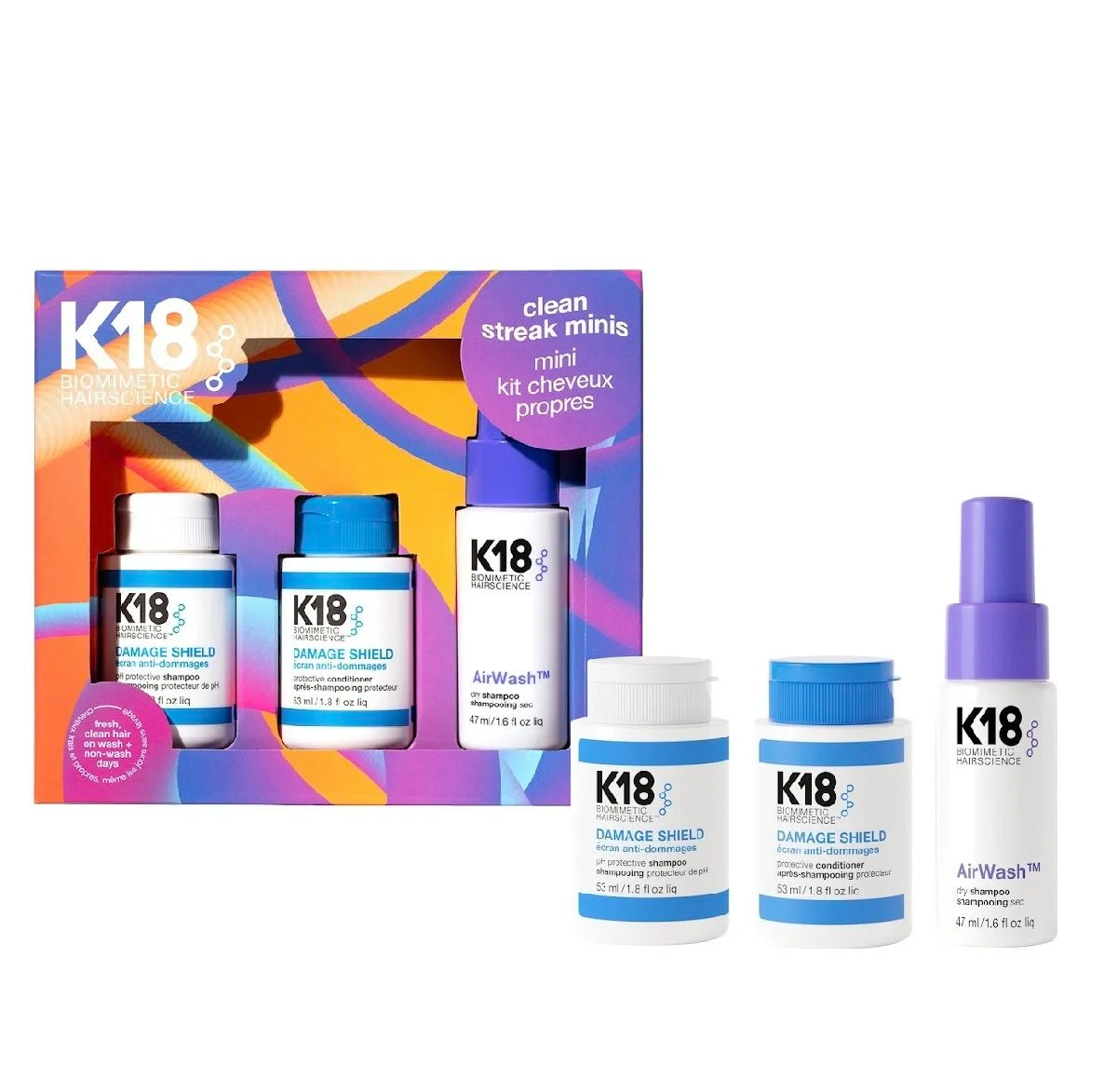 K18 BIOMIMETIC HAIRSCIENCE CLEAN STREAK MINIS