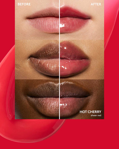 FENTY BEAUTY BY RIHANNA  GLOSS BOMB HEAT UNIVERSAL LIP LUMINIZER + PLUMPER  (hot cherry)