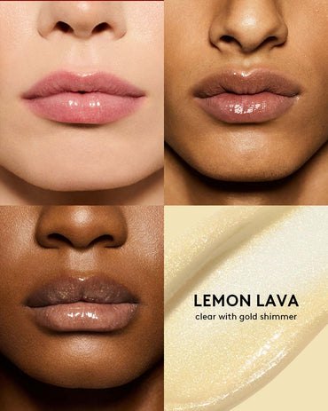 FENTY BEAUTY BY RIHANNA  GLOSS BOMB HEAT UNIVERSAL LIP LUMINIZER + PLUMPER  (lemon lava 05)