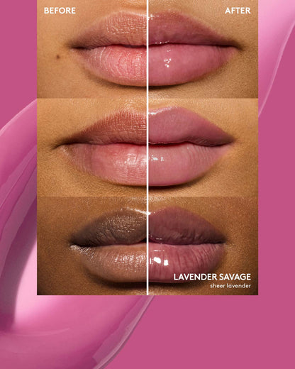 FENTY BEAUTY BY RIHANNA  GLOSS BOMB HEAT UNIVERSAL LIP LUMINIZER + PLUMPER  (lavender savage)