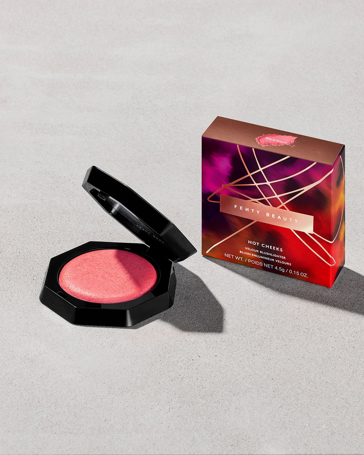FENTY BEAUTY HOT CHEEKS VELOUR BLUSHHIGHLIGHTER (JUICY PEACH)