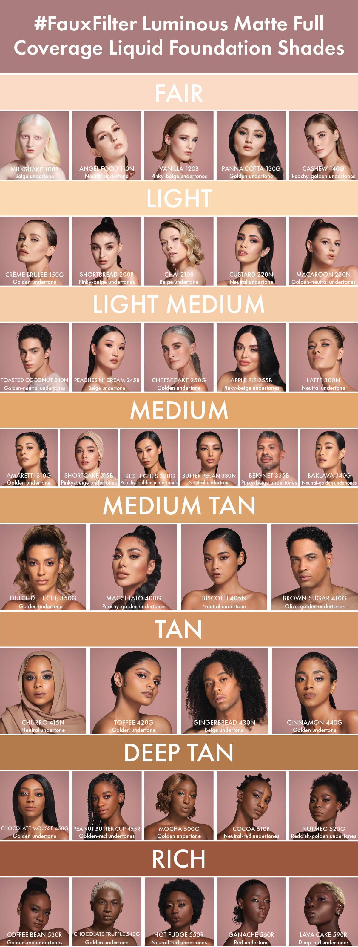 HUDA BEAUTY #FAUXFILTER LUMINOUS MATTE FOUNDATION (200 B SHORTBREAD)