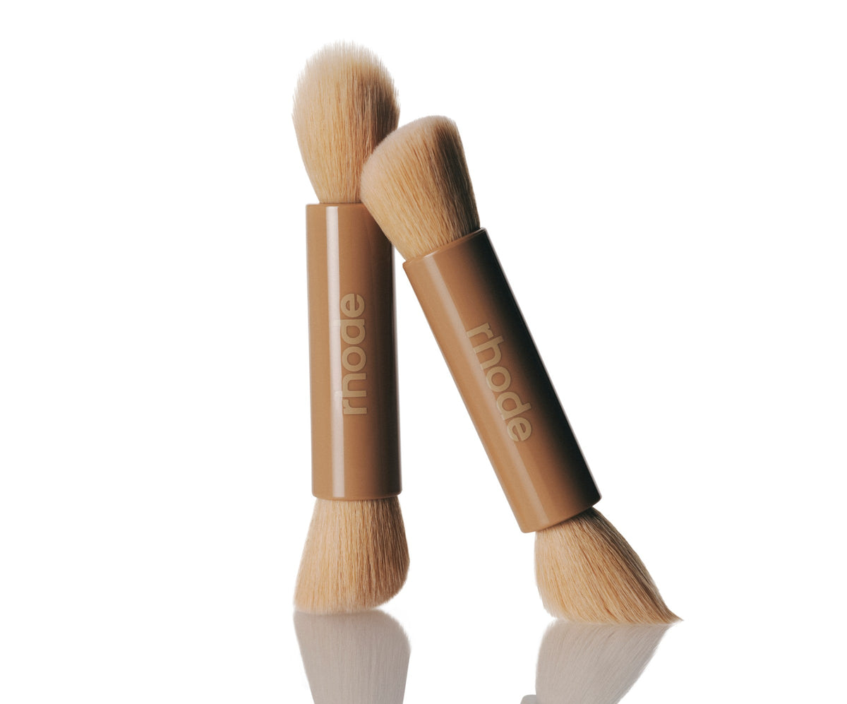 RHODE POCKET BRUSH DOUBLE ENDED MAKEUP BRUSH