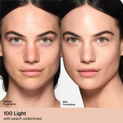 HAUS LABS BY LADY GAGA  TRICLONE SKIN TECH MEDIUM COVERAGE FOUNDATION WITH FERMENTED ARNICA (100 LIGHT NEUTRAL)