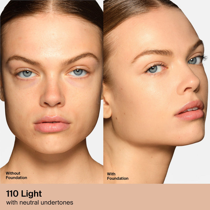 HAUS LABS BY LADY GAGA  TRICLONE SKIN TECH MEDIUM COVERAGE FOUNDATION WITH FERMENTED ARNICA (110 Light Neutral)