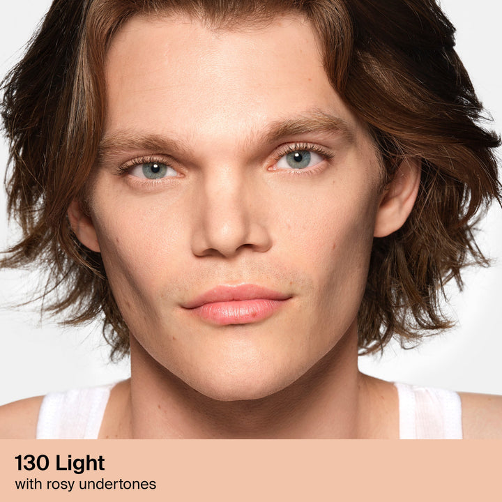 HAUS LABS BY LADY GAGA  TRICLONE SKIN TECH MEDIUM COVERAGE FOUNDATION WITH FERMENTED ARNICA (130 Light Warm)