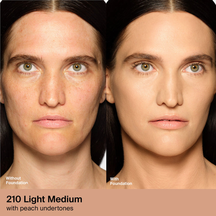 HAUS LABS BY LADY GAGA  TRICLONE SKIN TECH MEDIUM COVERAGE FOUNDATION WITH FERMENTED ARNICA (210 Light Medium Neutral)