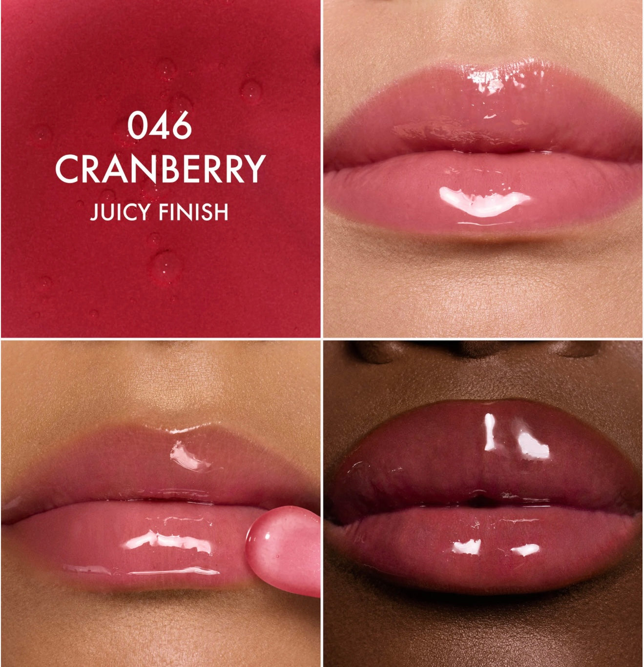 CHRISTIAN DIOR ADDICT LIP GLOW OIL HYDRATING LIP OIL HIGH SHINE GLOSS (046 CRANBERRY JUICY)