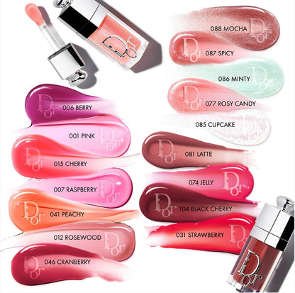 CHRISTIAN DIOR ADDICT LIP GLOW OIL HYDRATING LIP OIL HIGH SHINE GLOSS (046 CRANBERRY JUICY)