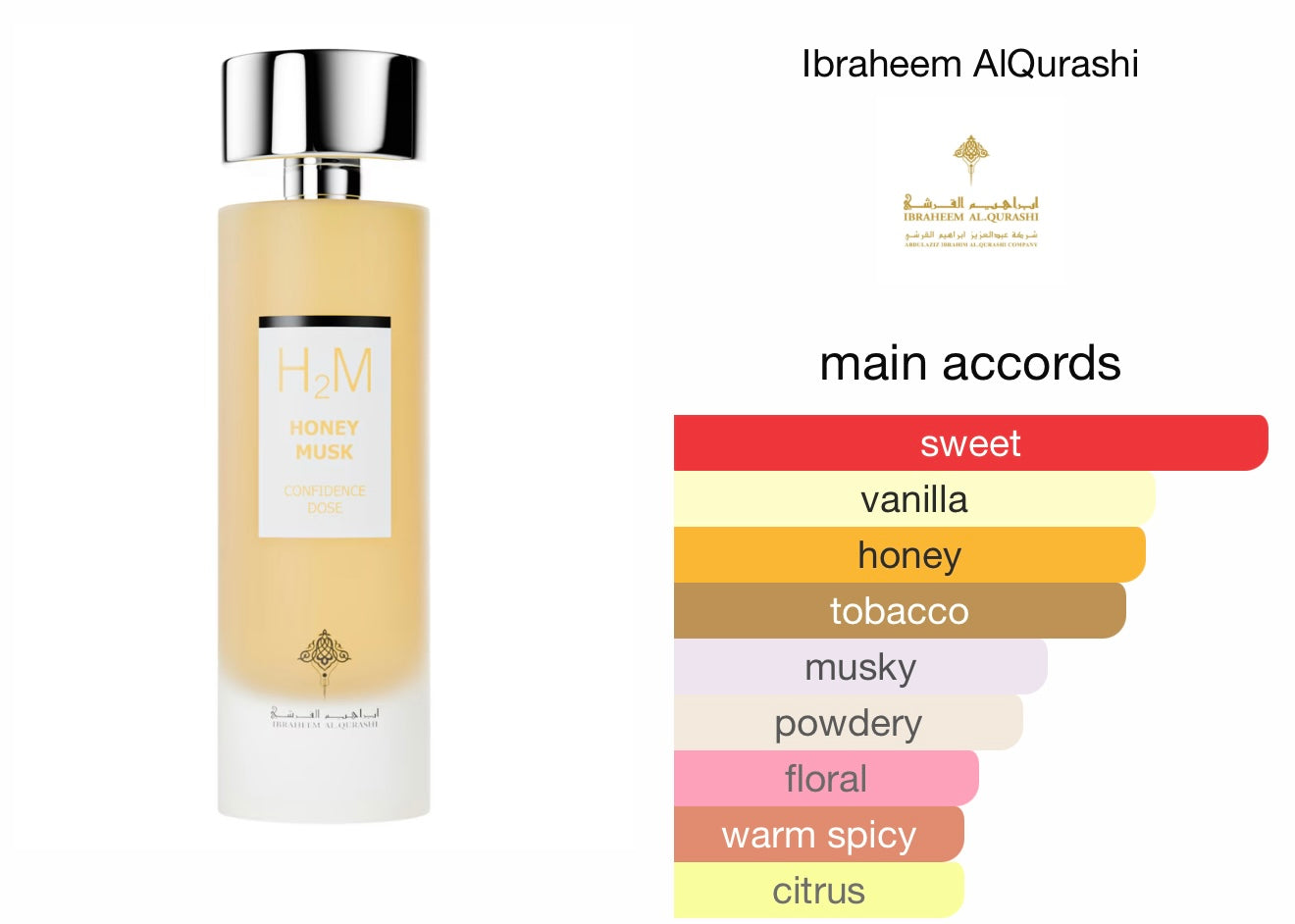 IBRAQ IBRAHIM AL QURASHI CONFIDENCE DOSE HONEY MUSK