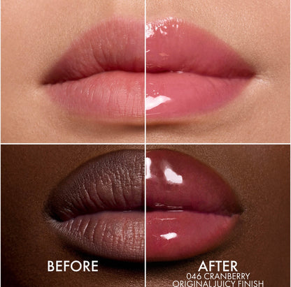 CHRISTIAN DIOR ADDICT LIP GLOW OIL HYDRATING LIP OIL HIGH SHINE GLOSS (046 CRANBERRY JUICY)