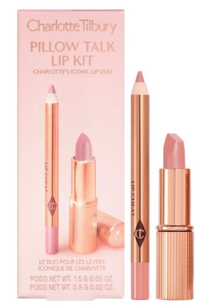 CHARLOTTE TILBURY PILLOW TALK LIP KIT (PILLOW TALK FAIR + KISSING PILLOW TALK FAIR)