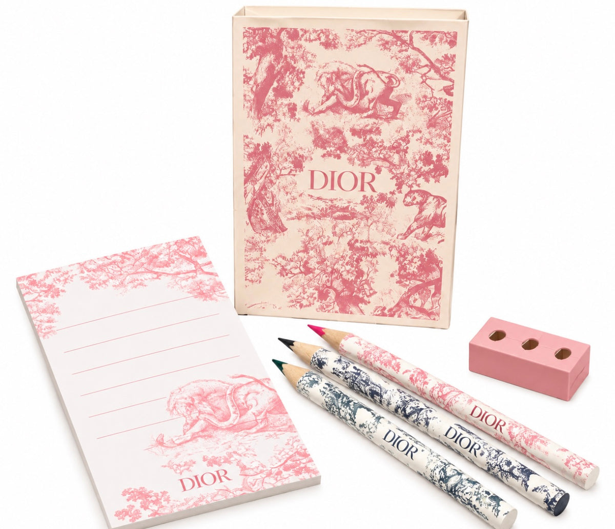 CHRISTIAN DIOR TOILE JOUY LUXURY STATIONERY GIFT SET MINI