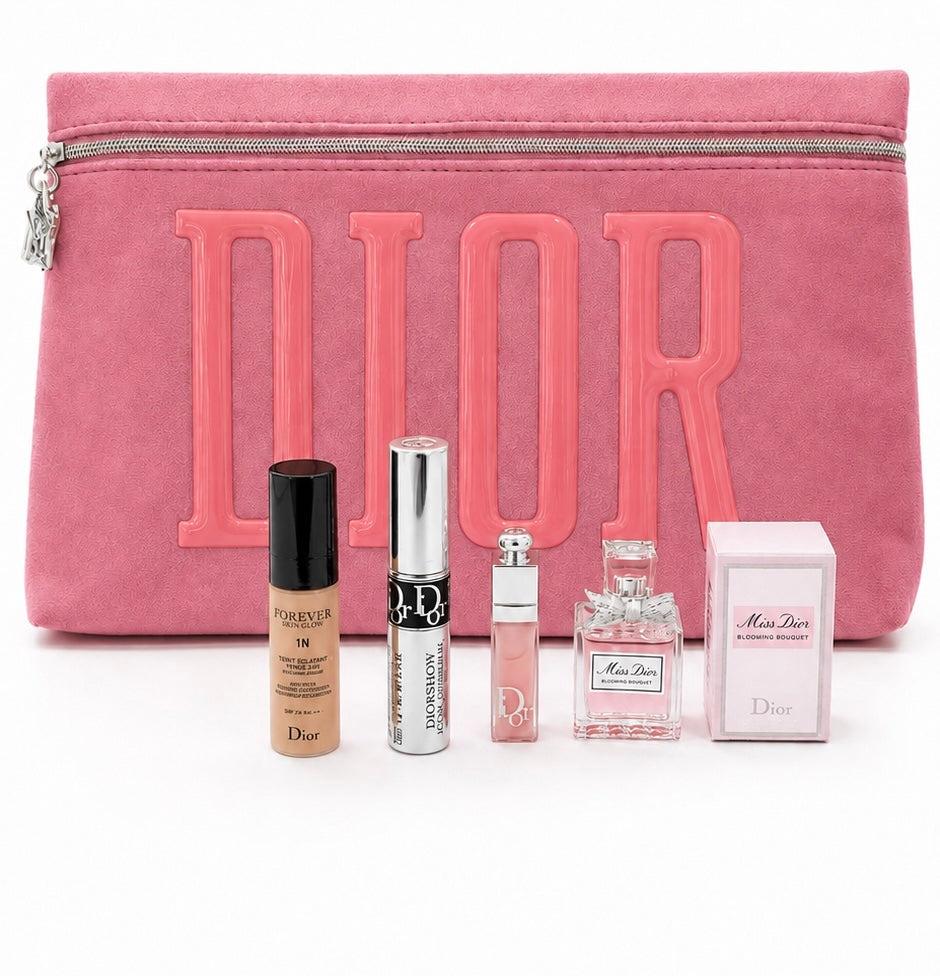 CHRISTINE DIOR HOT PINK BAG WITH 4 MINI
