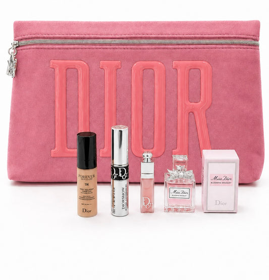 CHRISTINE DIOR HOT PINK BAG WITH 4 MINI