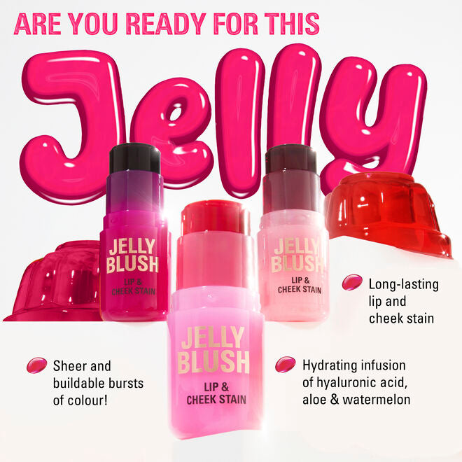 REVOLUTION JELLY BLUSH STICK LIP AND CHEEK STAIN (PEACH)