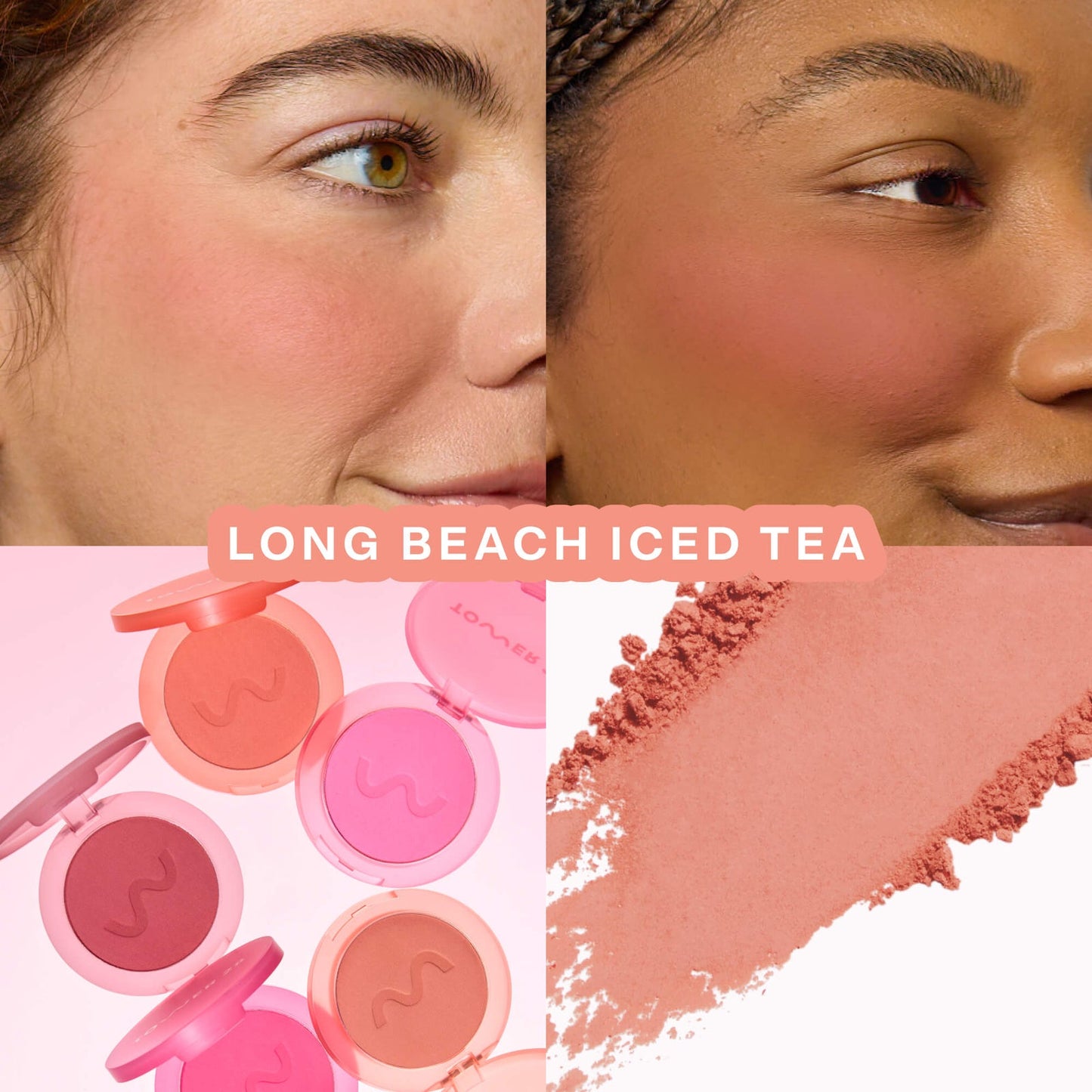 TOWER 28GETSET BLUR + SET MATTE POWDER BLUSH  (LONG BEACH ICED TEA)