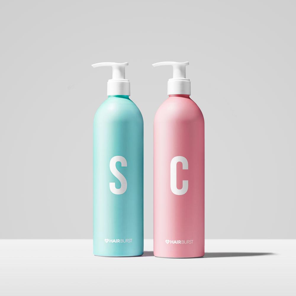 Hair Burst Shampoo & Conditioner Refillable Aluminium Bottles