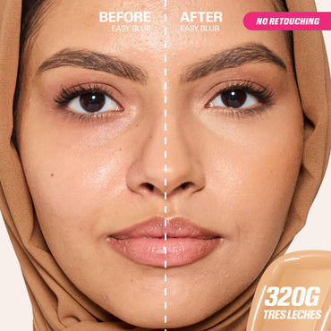 HUDA BEAUTY EASY BLUR NATURAL AIRBRUSH FOUNDATION WITH NIACINAMIDE (320 TRES LECHES)