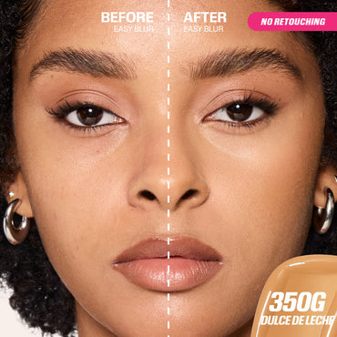 HUDA BEAUTY EASY BLUR NATURAL AIRBRUSH FOUNDATION WITH NIACINAMIDE(350 dolce de leche)