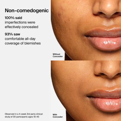 HAUS LABS BY LADY GAGA  TRICLONE SKIN TECH HYDRATING + DE-PUFFING CONCEALER WITH FERMENTED ARNICA (030 fair rosy)