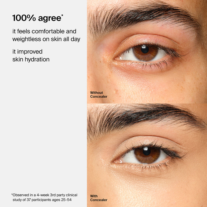 HAUS LABS BY LADY GAGA  TRICLONE SKIN TECH HYDRATING + DE-PUFFING CONCEALER WITH FERMENTED ARNICA (20 Light Medium Peach)