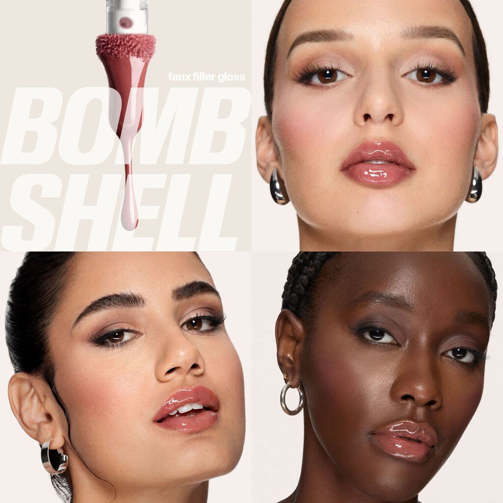 HUDA BEAUTY PINK KIT JUICY BOMBSHELL LIP DUO (LIP LINER PINKY BROWN  + BOMBSHELL)