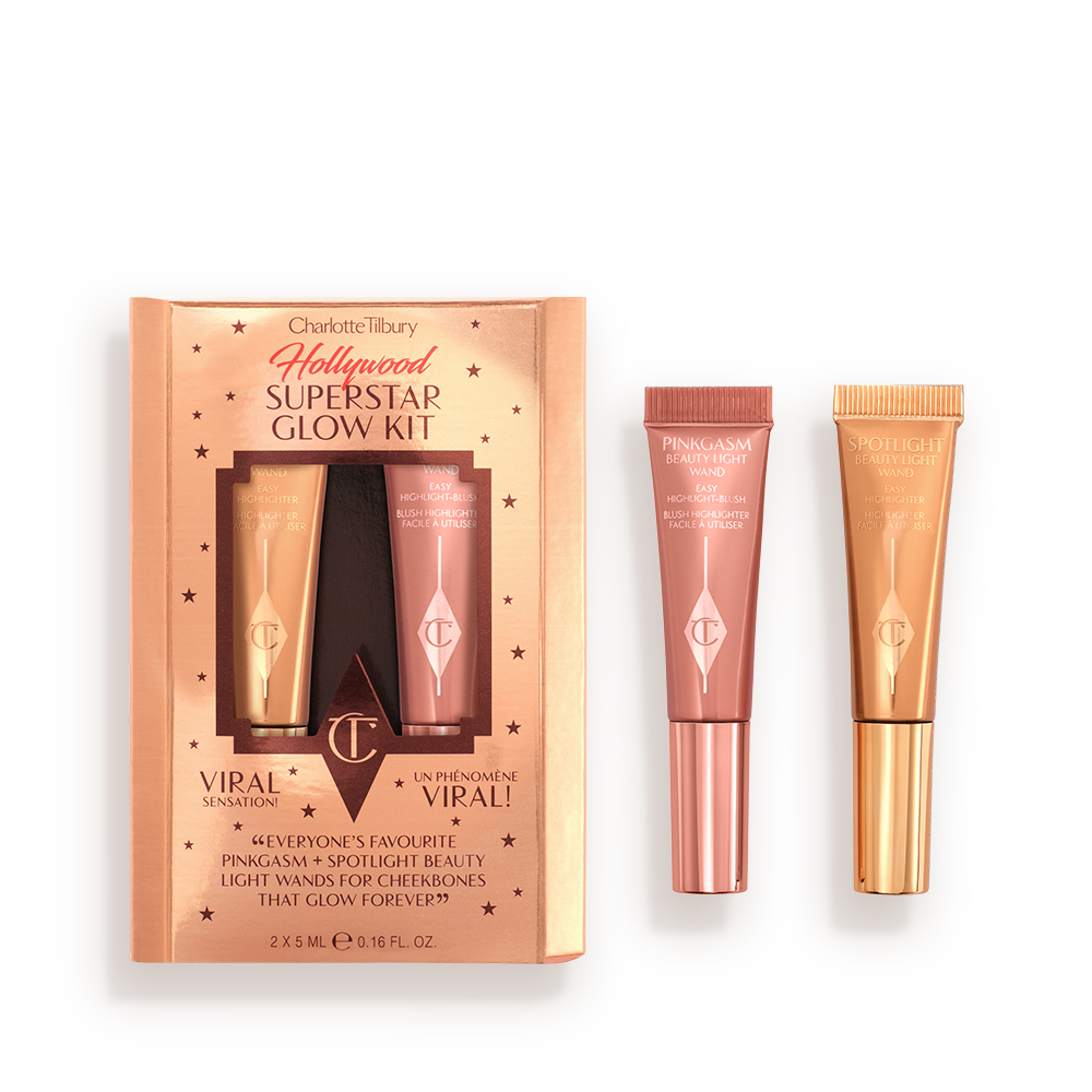 CHARLOTTE TILBURY SUPER GLOW KIT BLUSH AND HIGHLIGHTER