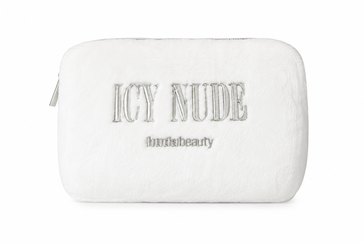 HUDA BEAUTY ICY NUDE MAKEUP BAG