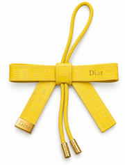 CHRISTIAN DIOR  YELLOW MEASURING TAPE BOW BAG ACCESSORIES